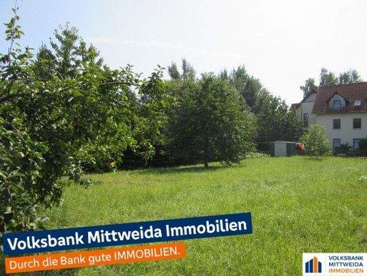 Blick auf Grundstück