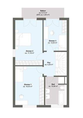 Grundriss Obergeschoss