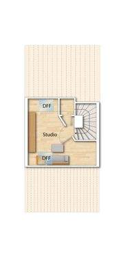 Grundriss DG (nicht maßstabsgetreu - kann vom Original abweichen)