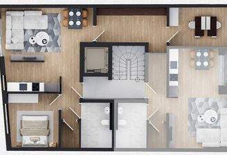 Wohnung, 3&5, 2.3. OG