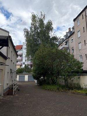 die Hof-Seite, Grundstück