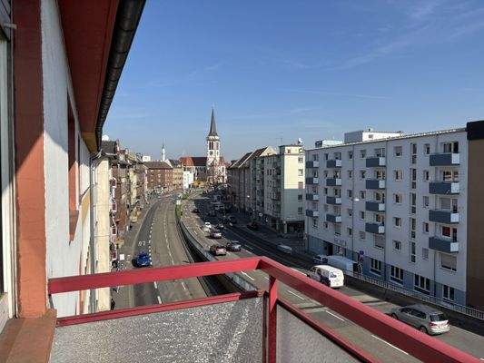 Blick auf den Luisenring vom 4. OG