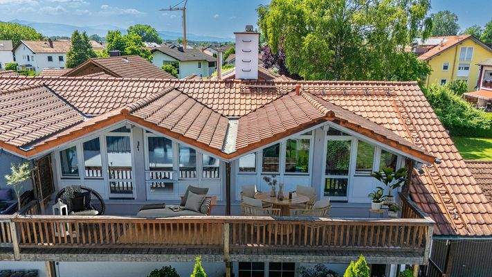 Blick auf den Balkon