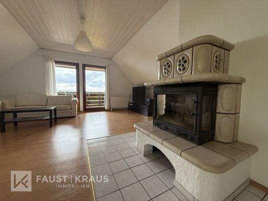 Kamin und Wohnbereich DG