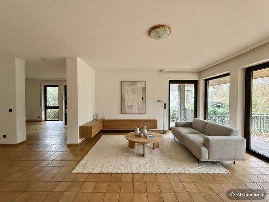 [KI-optimiertes Foto]  Einrichtungsvorschlag für den geräumigen Wohnbereich