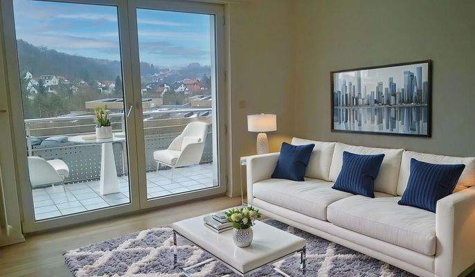 Wohnbereich virtuelles Homestaging