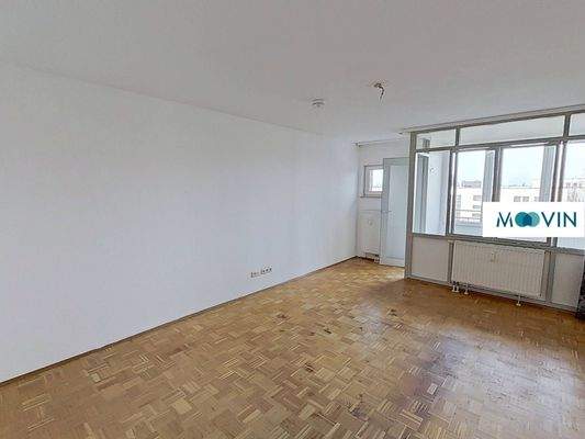 Ansicht III: Wohn- und Esszimmer