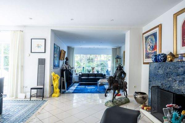 Essbereich mit Kamin