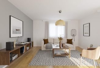 Im geräumigen Wohnzimmer kommt Ihre Familie zusamm