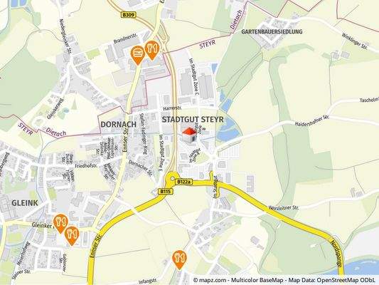 Geolyzer Kartenausschnitt