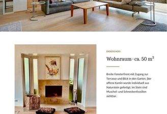 Wohnraum mit Kamin