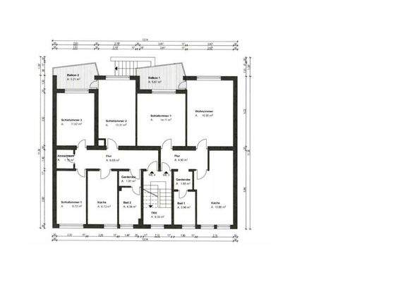 Grundriss Obergeschoss