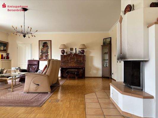 Wohnzimmer mit Kaminofen