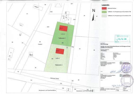 Anlage 1 zum Bauvorbescheid