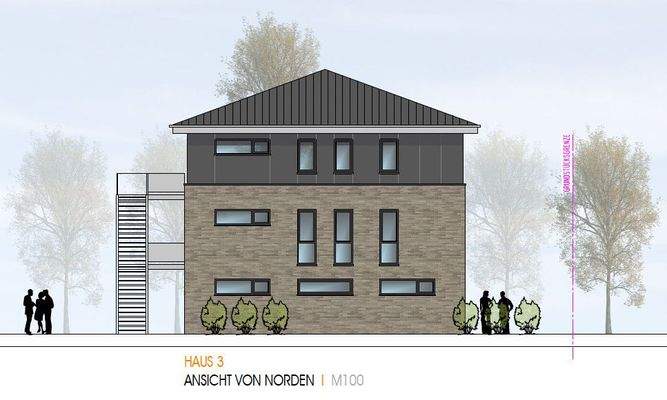 Ansicht Norden Haus 3