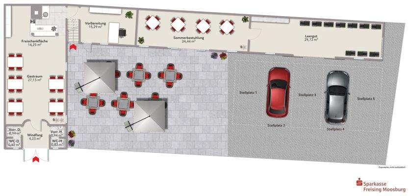 Erdgeschoss Nebengebäude