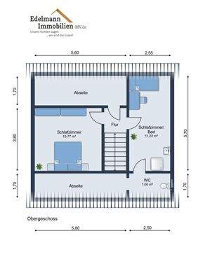 Grundriss Obergeschoss