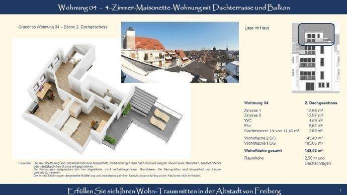 Visualisierung Maisonettwohnung DG2