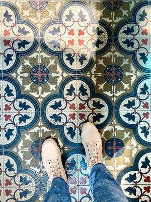 Fussboden im Treppenhaus