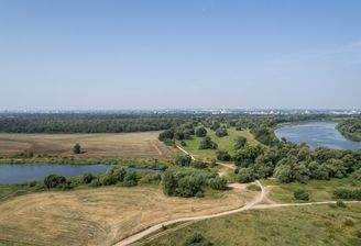 Blick auf Strandbad und Ehle