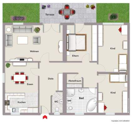 Grundriss ETW Erdgeschoss