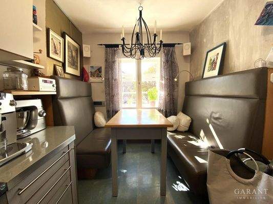 Blick auf die Sitzecke in der Küche