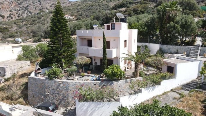 Kreta, Milatos: Schönes Haus mit Panoramablick zu vekaufen