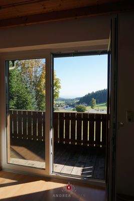 der Zugang zum Südbalkon