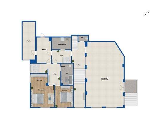 Grundriss 1. Obergeschoss