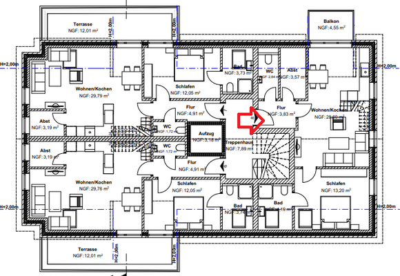 Grundriss Dachgeschoss WG 8 markiert.PNG