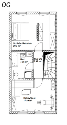 RH Mainz 128 - Grundriss Obergeschoss