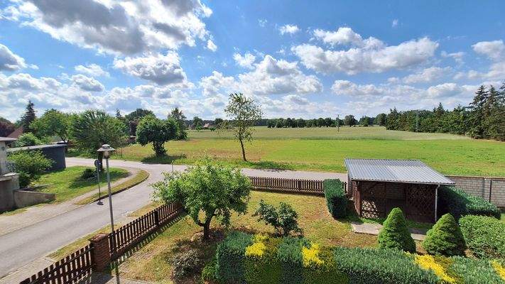 Blick vom Dachgeschoss aus