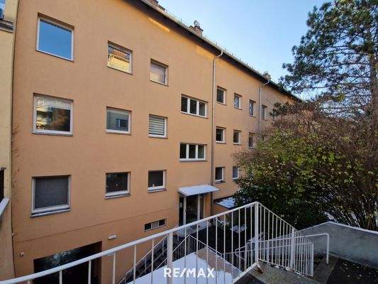 Stiege 6 von der Innenhofseite