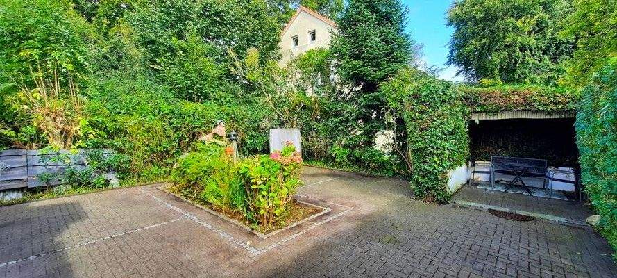 pflegeleichter Gartenbereich