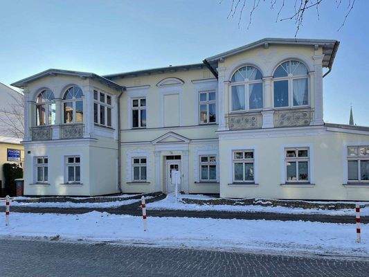 Ansicht von der Waldstraße, Winter 2026