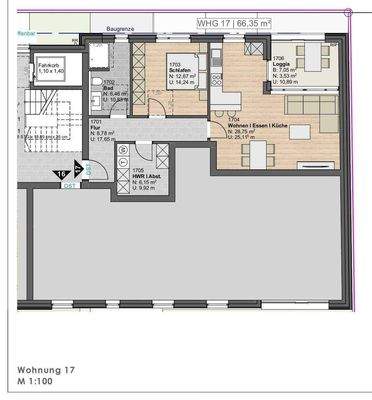 Grundriss Whg.17