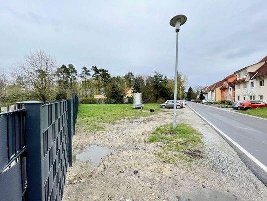 Blick in die Bauparzelle