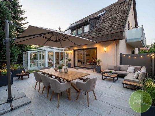 Uneinsehbare Terasse mit ...