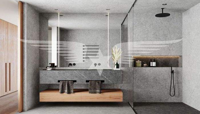 Visualisiertes Badezimmer