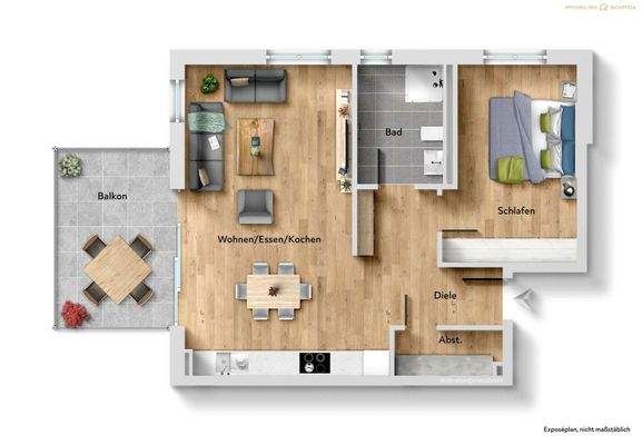 Grundriss Wohnung C6