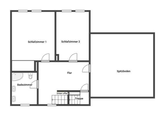 Grundriss Skizze 1.OG