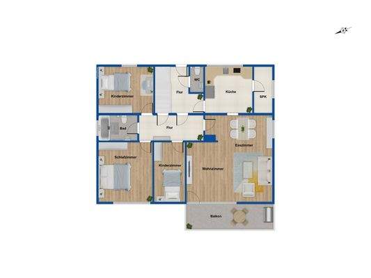 Grundriss Obergeschoss