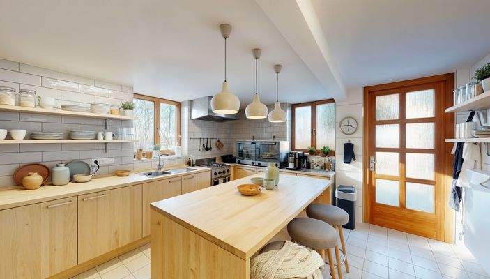 Küche - EG - (virtuelle Möblierung)