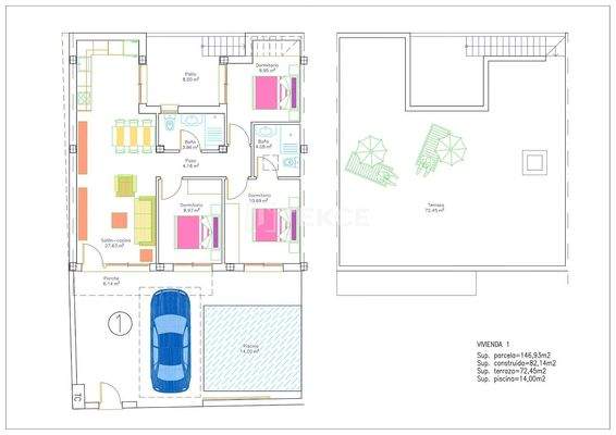 Private Pool Single-Level Villas in Murcia, Avileses