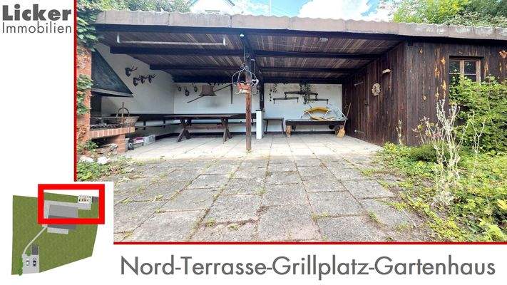 Nord-Terrasse-Grillplatz-Gartenhaus
