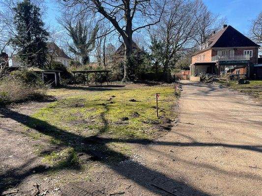 Blick zur Vorderbebauung