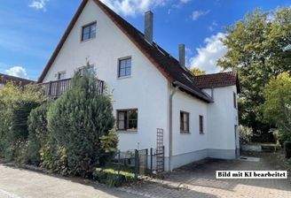 Hausansicht - KI-bearbeitet
