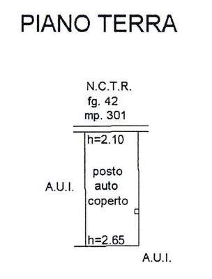 Planimetria posto auto N°1