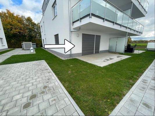 Großzügiger Gartenanteil