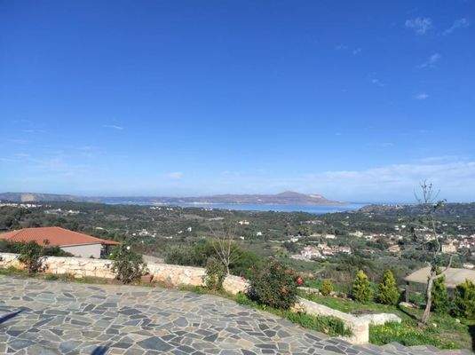 Kreta, Gavalochori: Grundstück mit unbegrenztem Panoramablick auf das Meer zu verkaufen